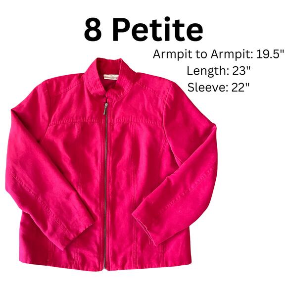 Red Suede Jacket - Vintage Studio Works - Excellent Condition (Women's 8 Petite) - Picture 7 of 8